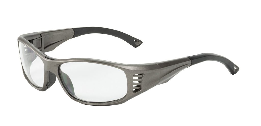 gunmetal prescription safety glasses